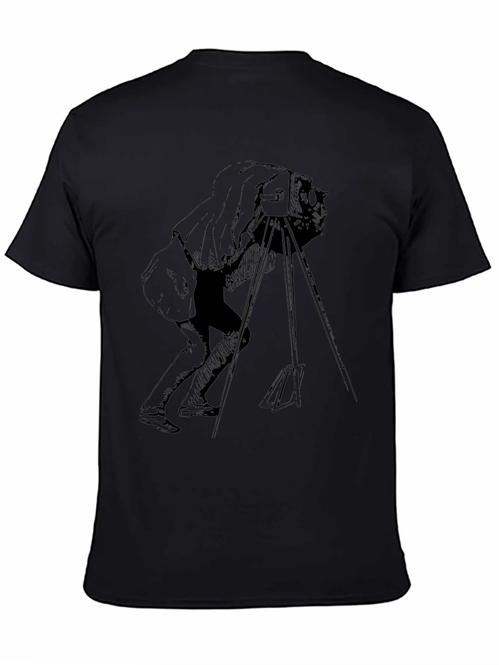 Vintage Photographer Graphic T-Shirt - Black product image 4