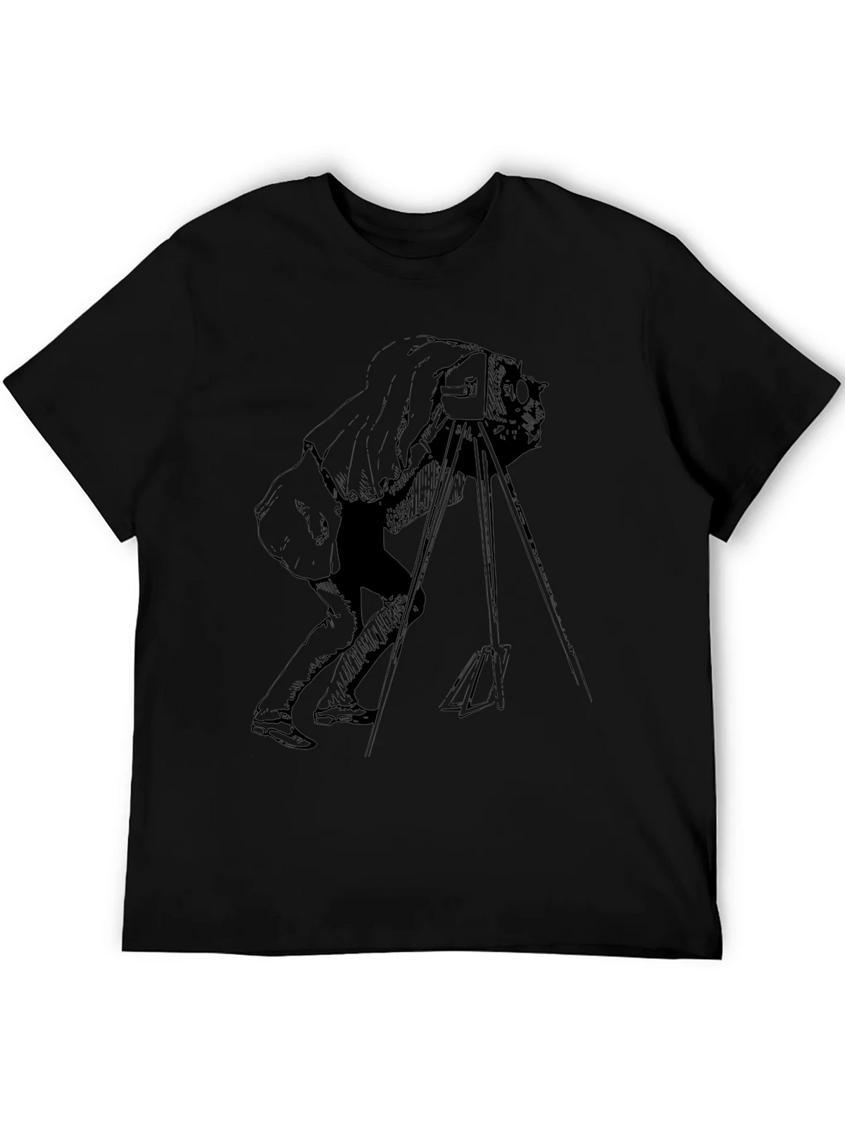 Vintage Photographer Graphic T-Shirt - Black product image 5