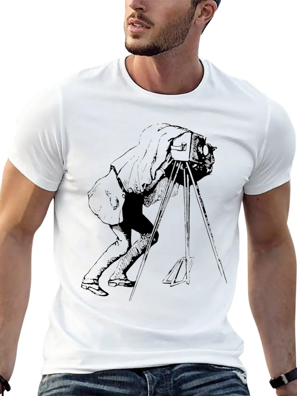 Vintage Photographer Graphic T-Shirt - Black product image 12