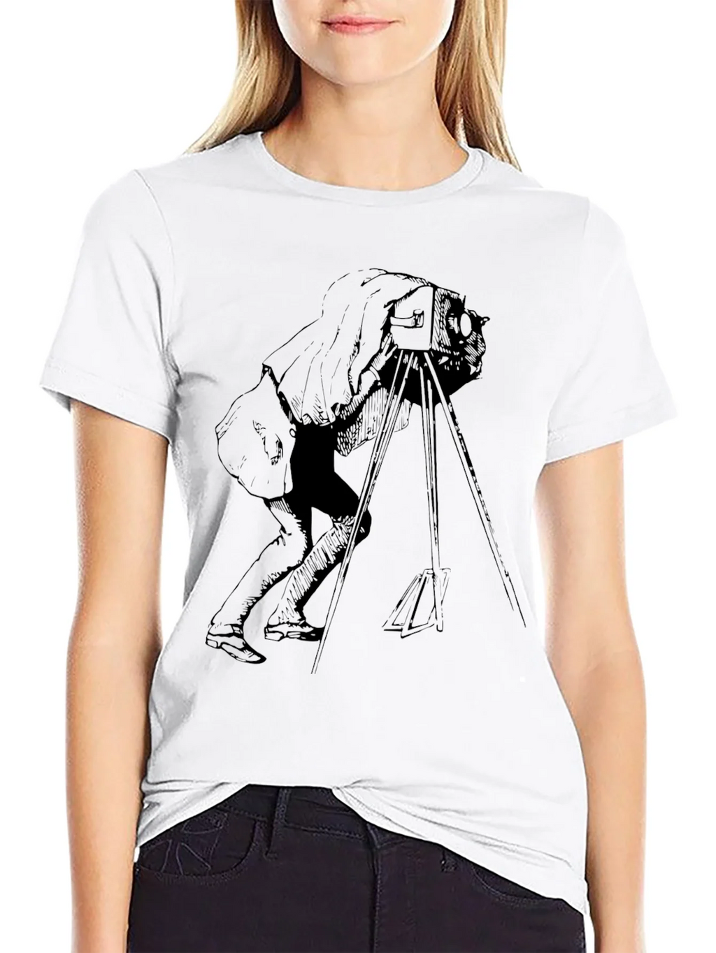 Vintage Photographer Graphic T-Shirt - Black product image 8