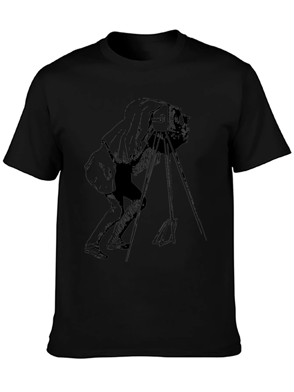 Vintage Photographer Graphic T-Shirt - Black product image 3