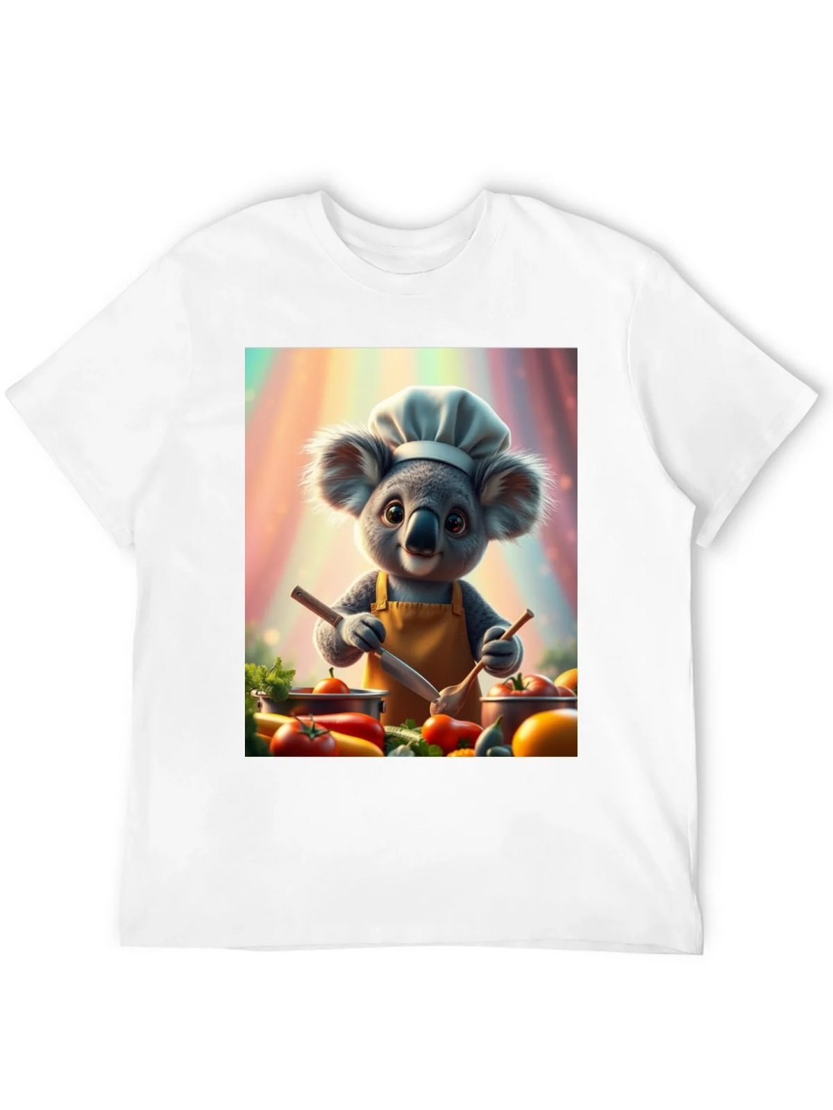 Chef Koala Graphic Tee - Black Cotton Blend product image 11