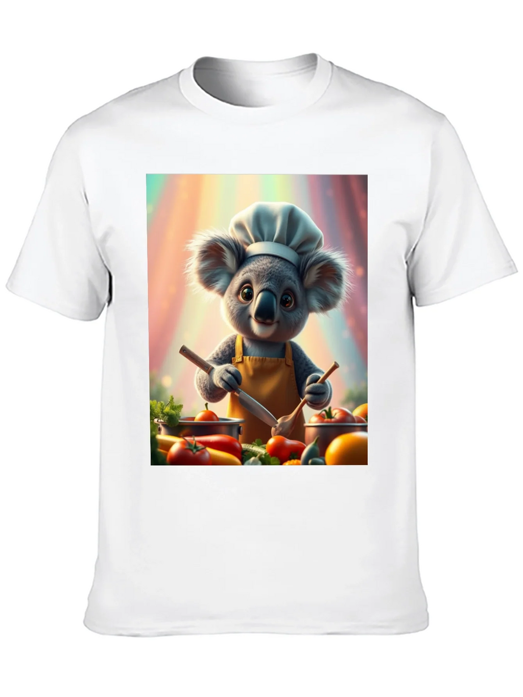 Chef Koala Graphic Tee - Black Cotton Blend product image 9
