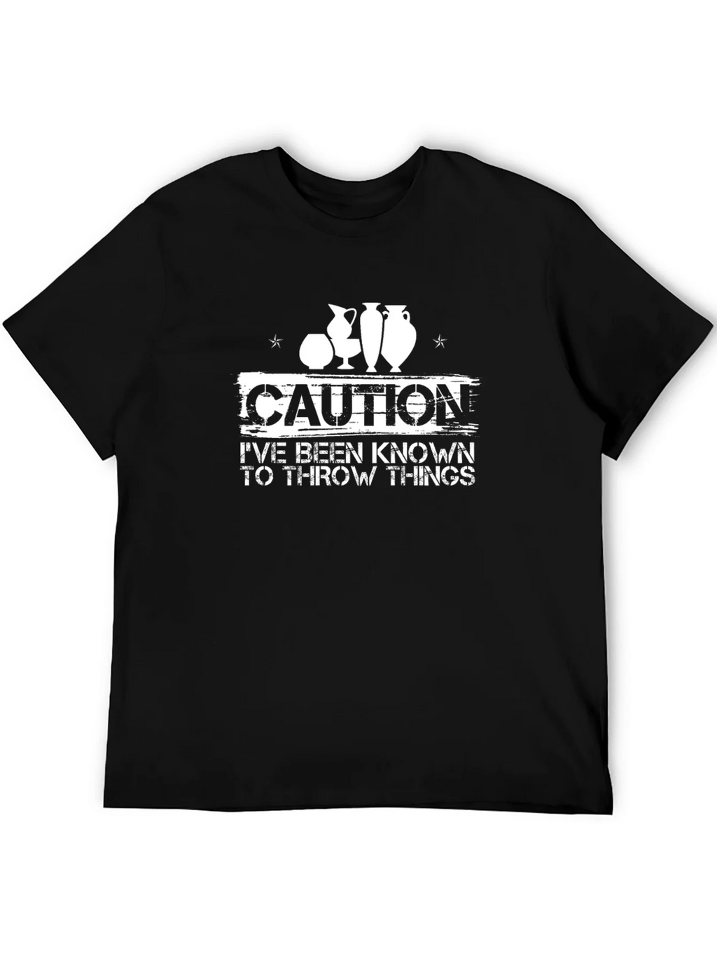 Caution Throw Things T-Shirt Pottery Hobby product image 4