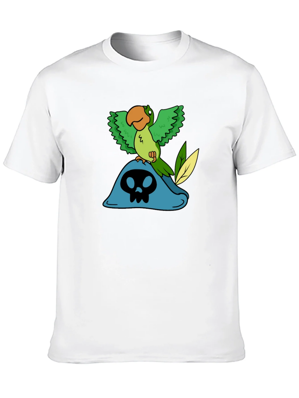 Pirate Parrot T-Shirt - Black Cotton Tee product image 7
