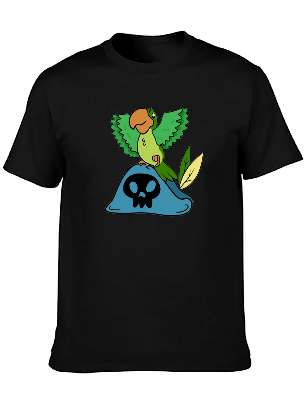 Pirate Parrot T-Shirt - Black Cotton Tee product image 3