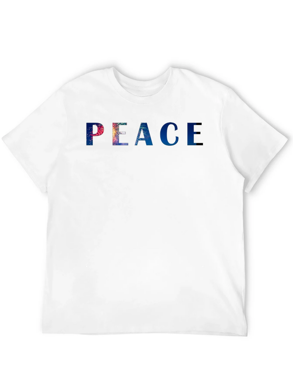 Peace Graphic Tee - Stylish Black Cotton Blend T-Shirt product image 11