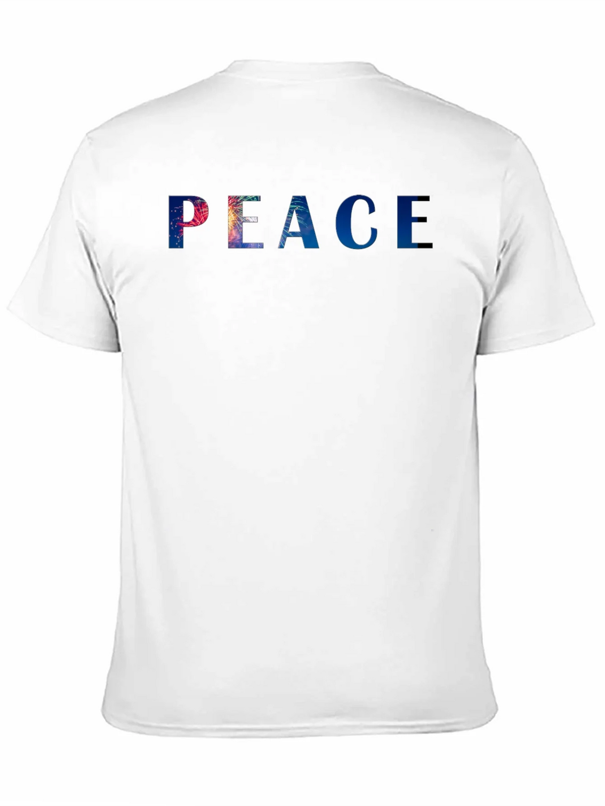Peace Graphic Tee - Stylish Black Cotton Blend T-Shirt product image 10