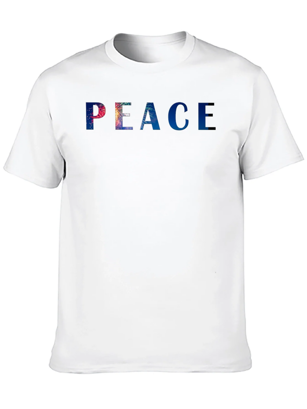 Peace Graphic Tee - Stylish Black Cotton Blend T-Shirt product image 9