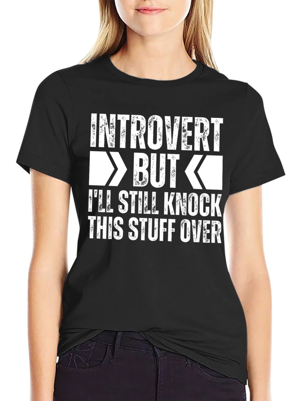 Introvert But Graphic T-Shirt - Humorous Novelty Tee product image 2