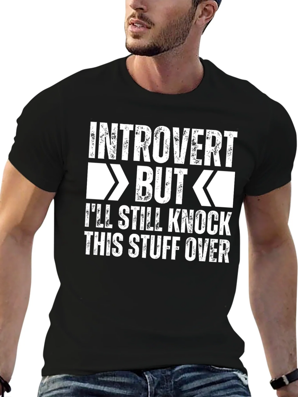 Introvert But Graphic T-Shirt - Humorous Novelty Tee product image 6