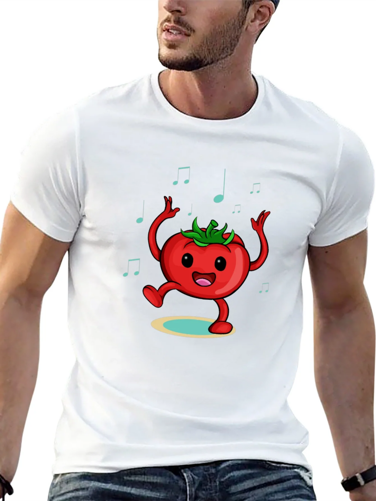 Dancing Tomato Graphic Tee product image 12