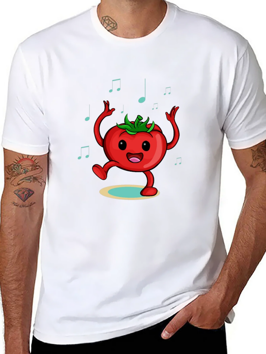 Dancing Tomato Graphic Tee product image 7