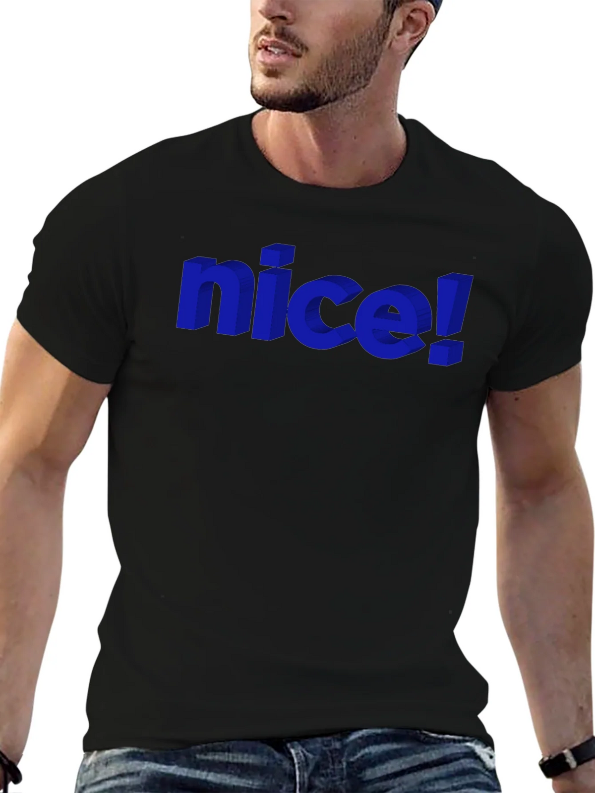 Nice! Graphic Tee - Stylish 3D Design product image 6