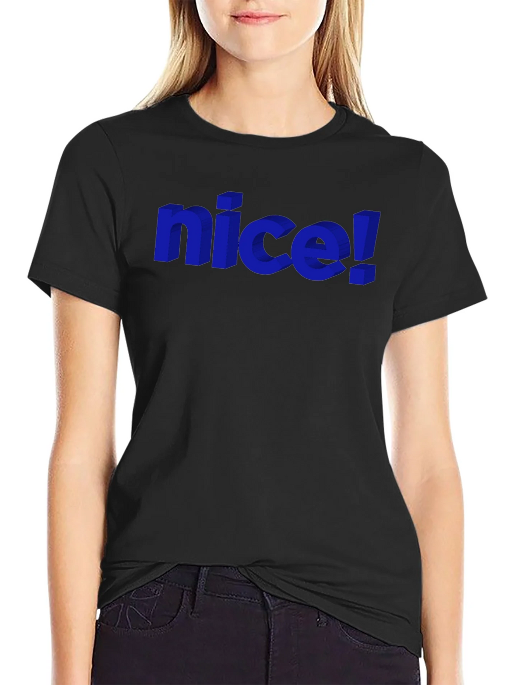 Nice! Graphic Tee - Stylish 3D Design product image 2