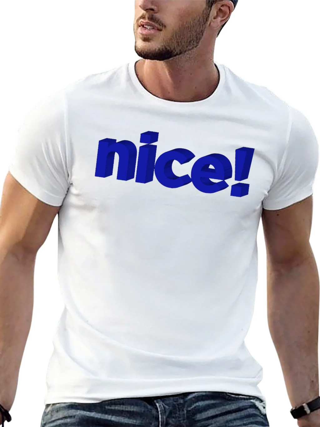 Nice! Graphic Tee - Stylish 3D Design product image 12