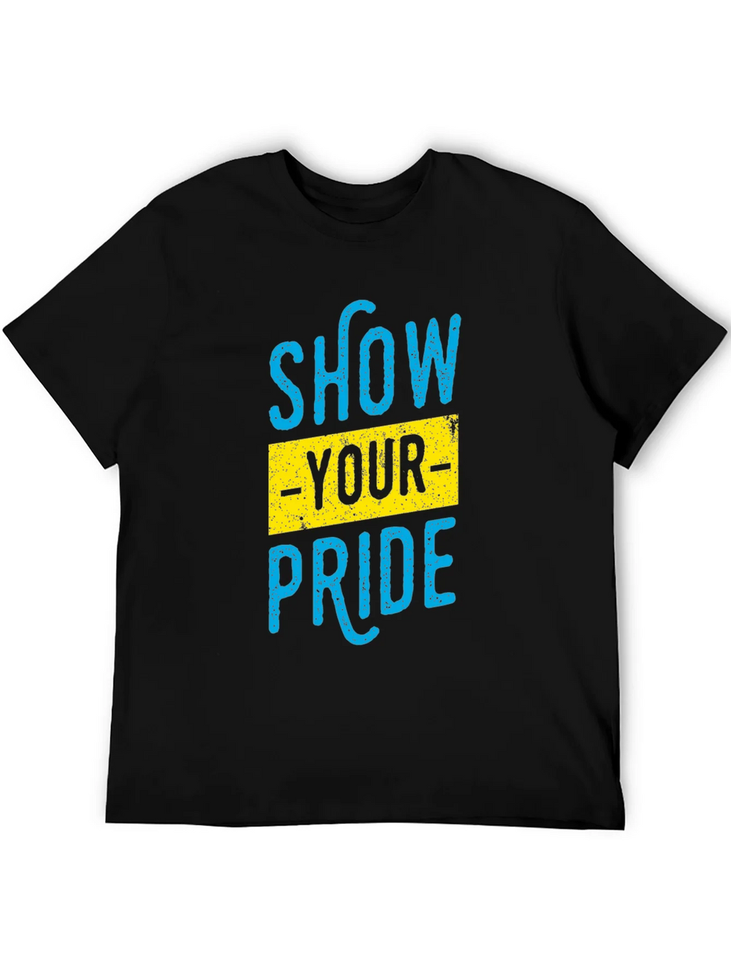 Show Your Pride Graphic T-Shirt - Black Cotton Blend product image 5