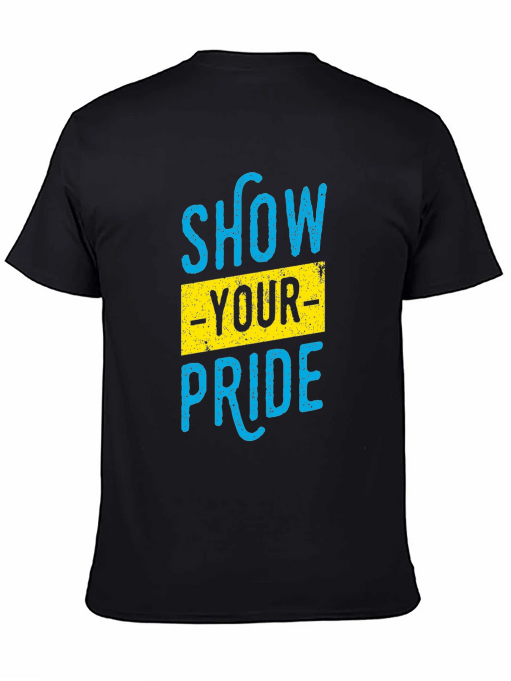 Show Your Pride Graphic T-Shirt - Black Cotton Blend product image 4
