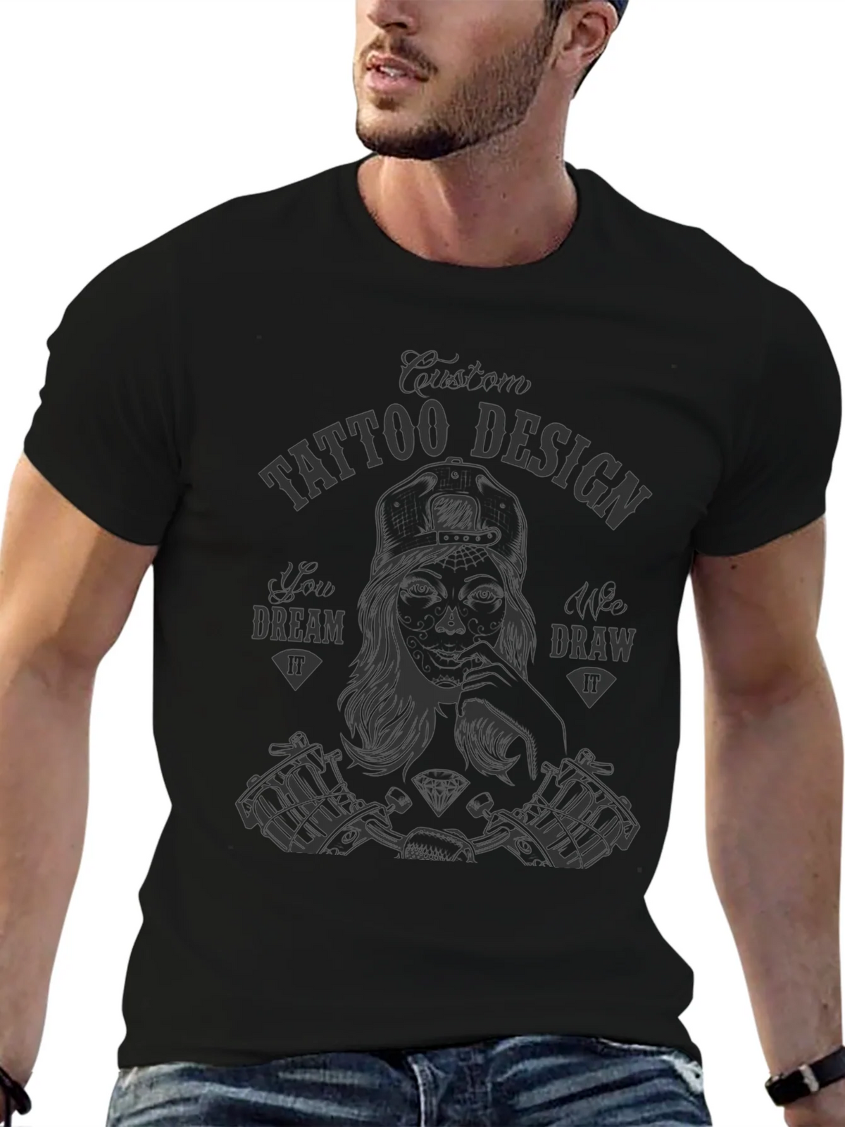 Custom Tattoo Design Graphic Tee product image 3