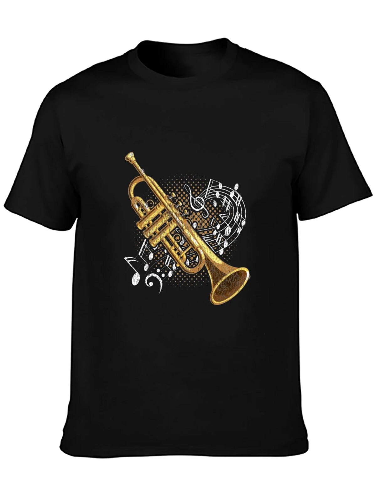 Trumpet & Music Notes Graphic Tee product image 2