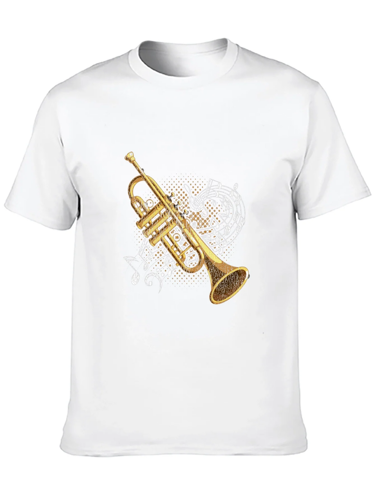 Trumpet & Music Notes Graphic Tee product image 7