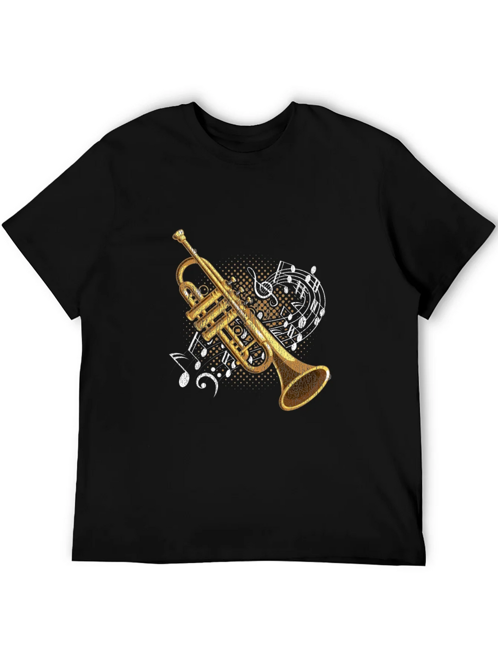 Trumpet & Music Notes Graphic Tee product image 4