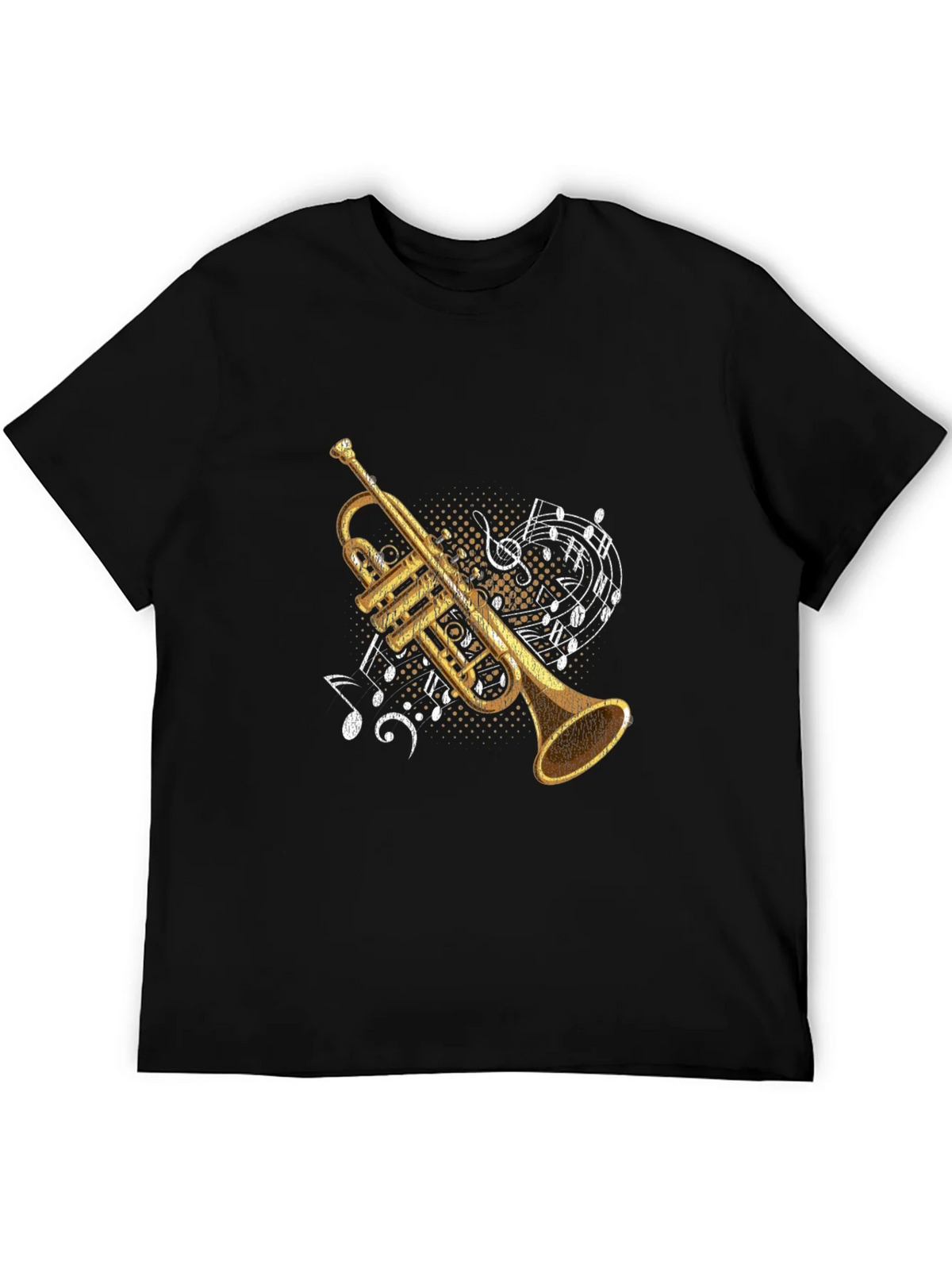 Trumpet & Music Notes Graphic Tee product image 4