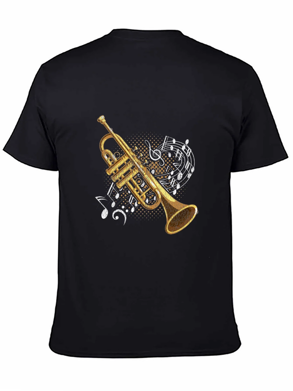 Trumpet & Music Notes Graphic Tee product image 3