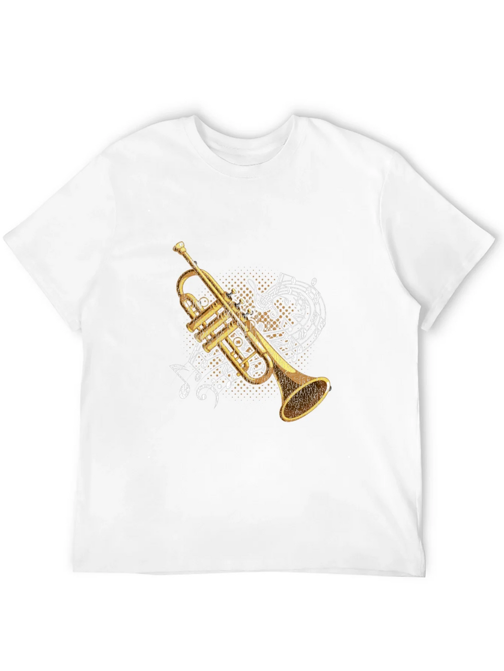 Trumpet & Music Notes Graphic Tee product image 9