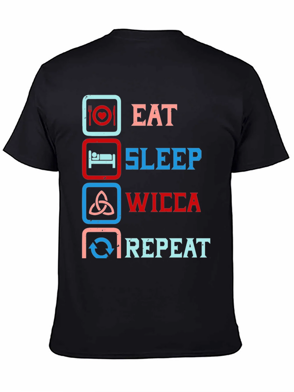 Eat Sleep Wicca Repeat Graphic Tee product image 4