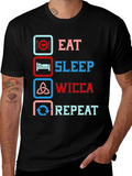 Eat Sleep Wicca Repeat Graphic Tee product image 1