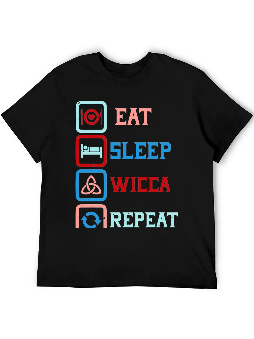 Eat Sleep Wicca Repeat Graphic Tee product image 5
