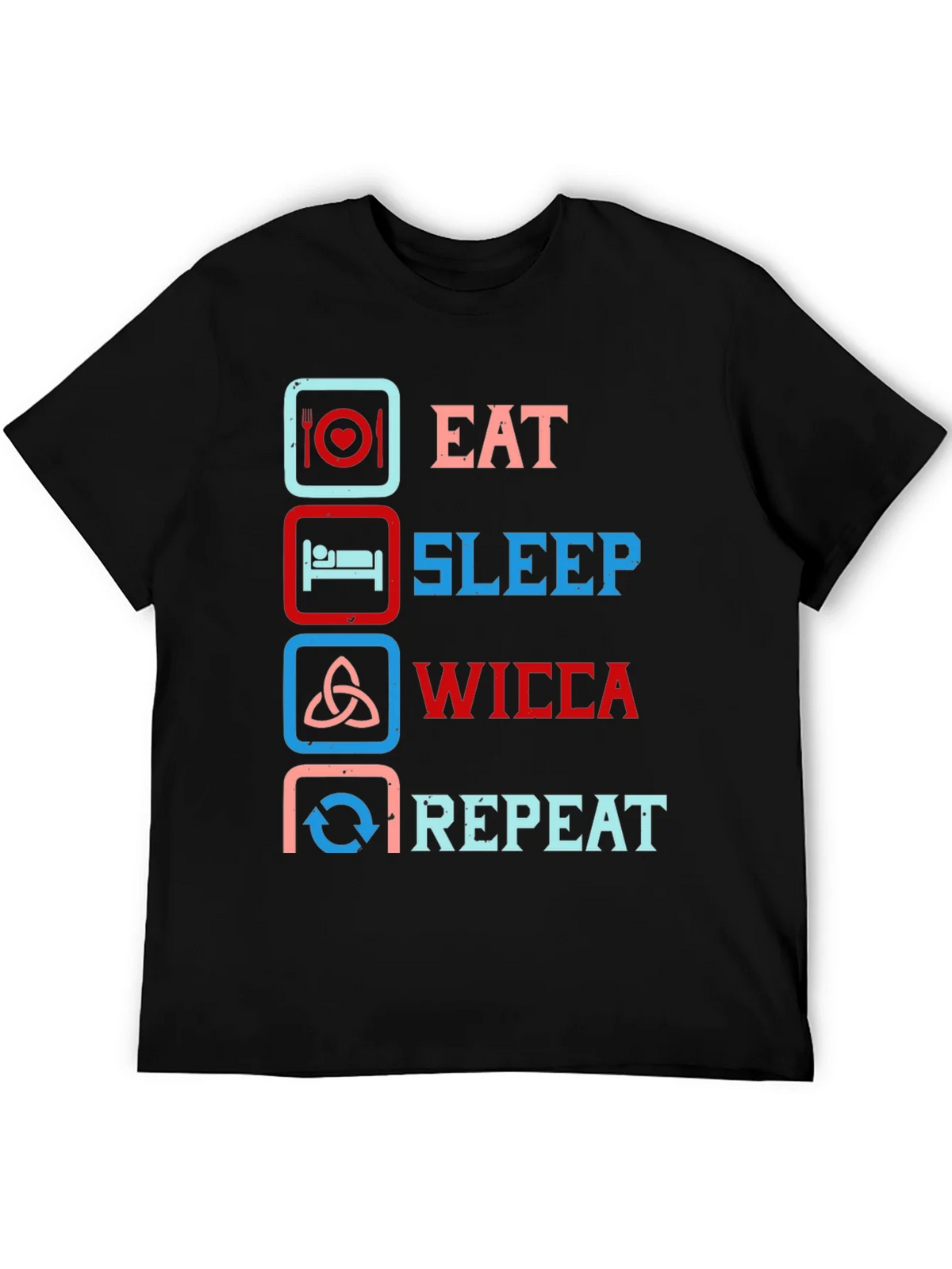 Eat Sleep Wicca Repeat Graphic Tee product image 5