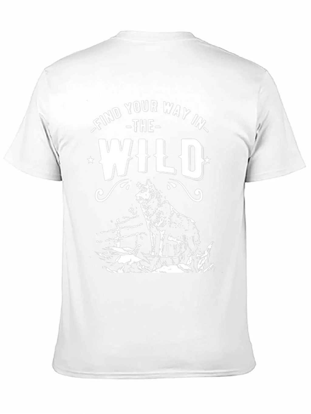 Find Your Way in the Wild Wolf Graphic Tee - Black product image 10