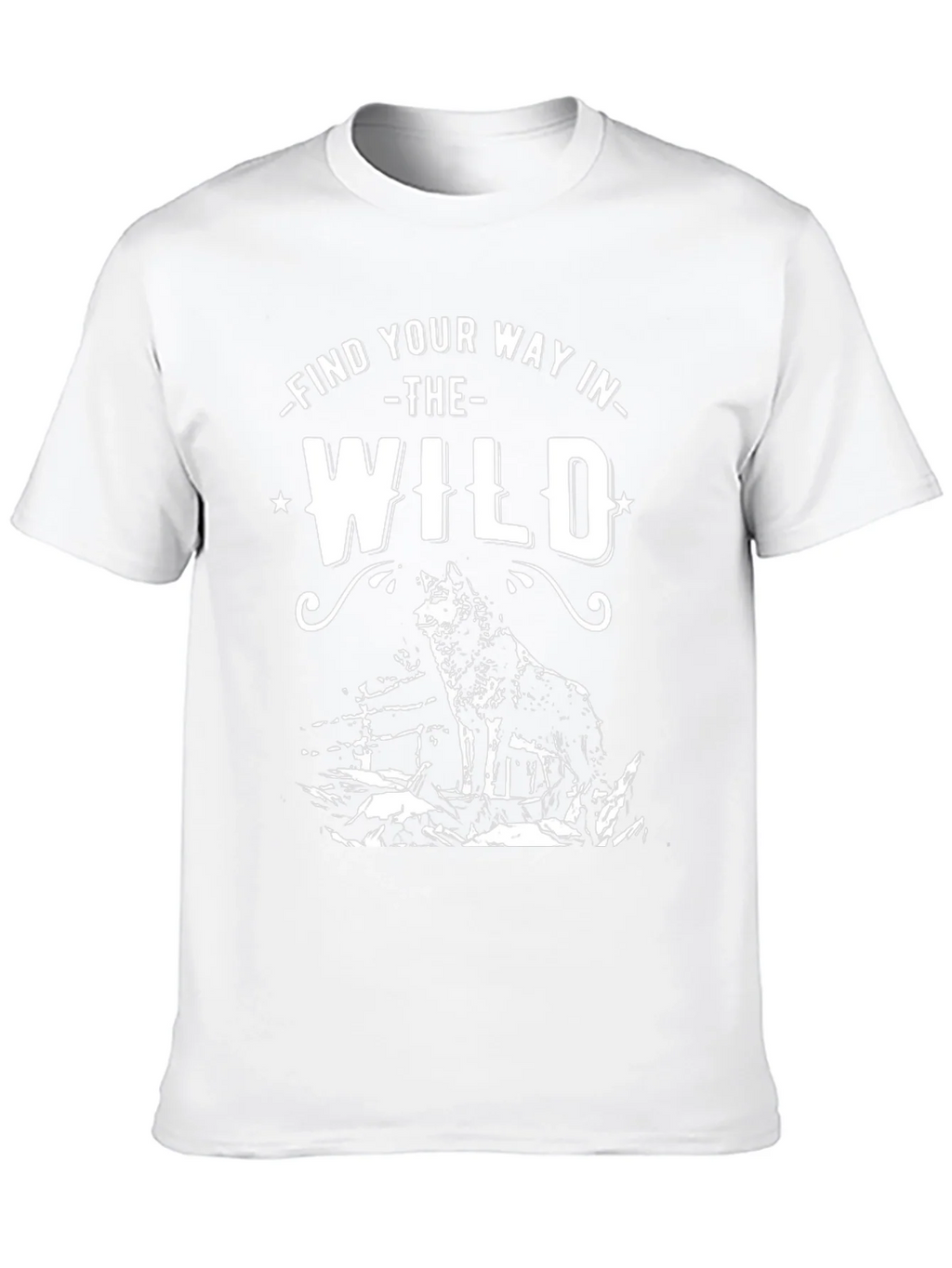 Find Your Way in the Wild Wolf Graphic Tee - Black product image 9