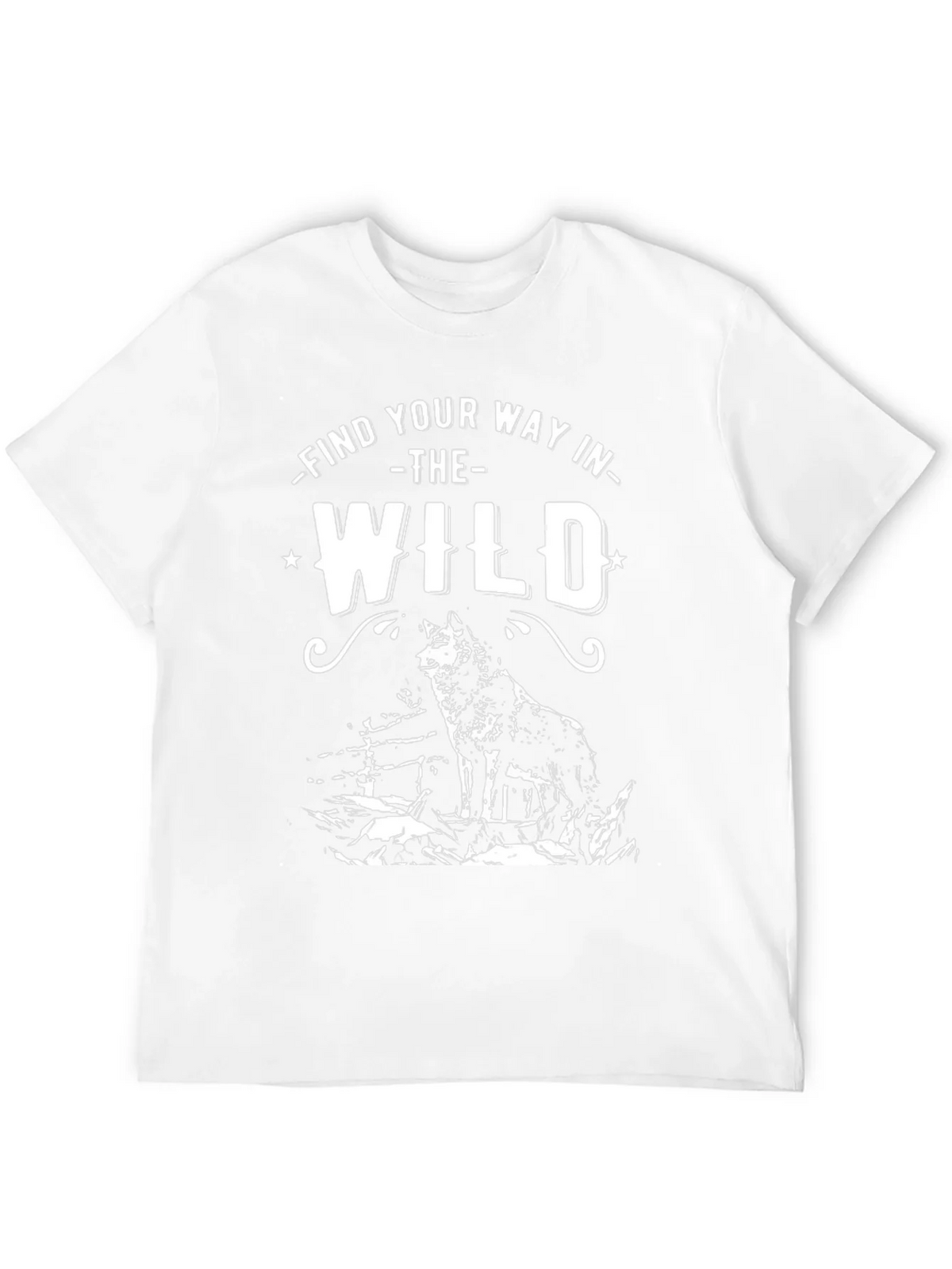 Find Your Way in the Wild Wolf Graphic Tee - Black product image 11