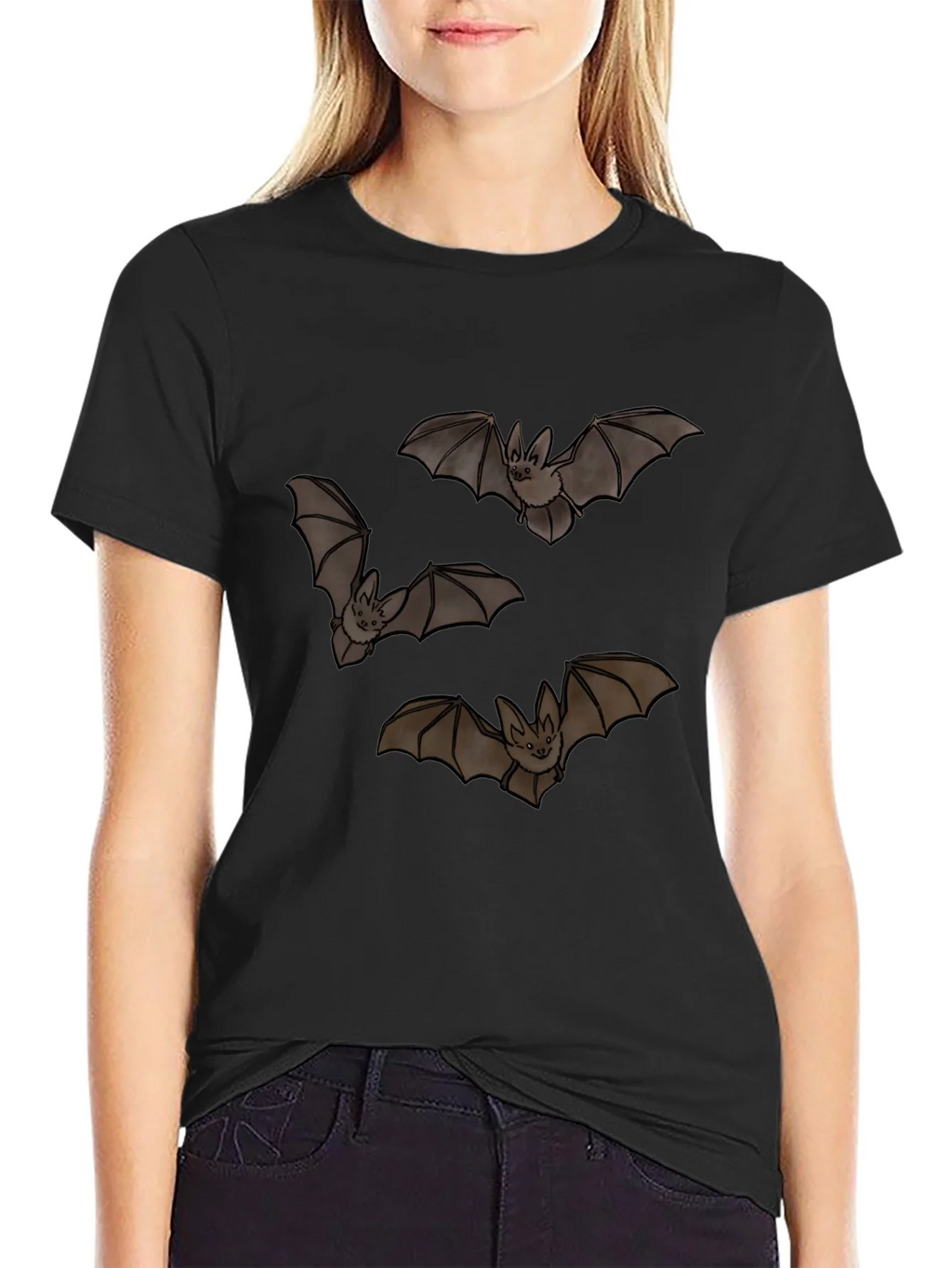 Bat Graphic Black T-Shirt product image 1