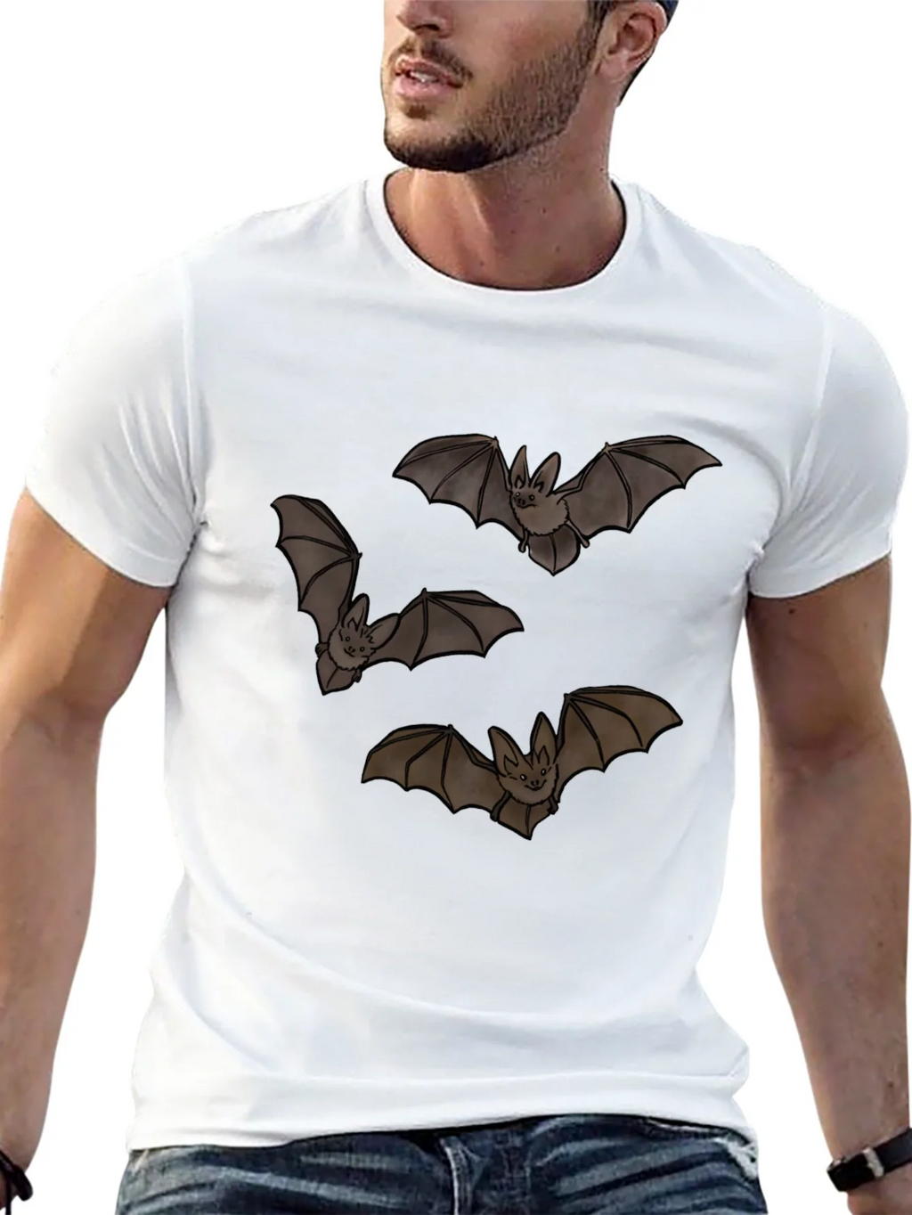 Bat Graphic Black T-Shirt product image 10