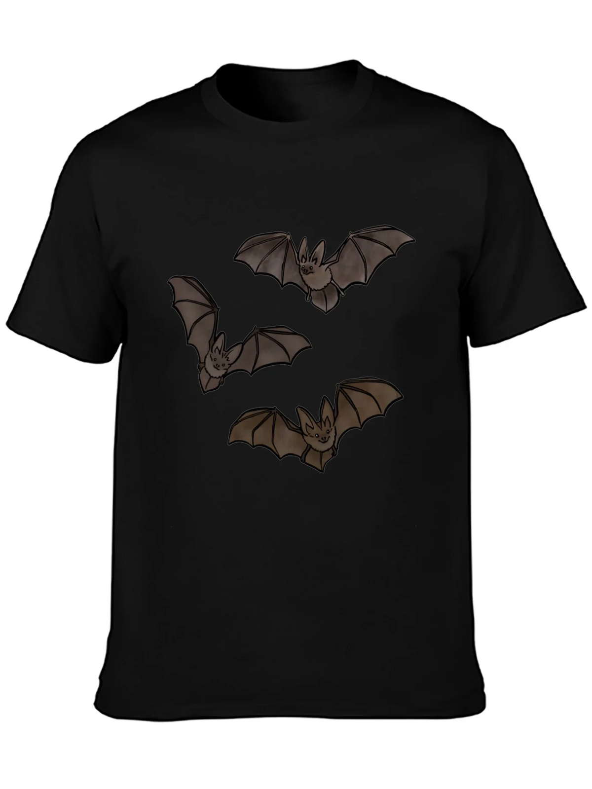 Bat Graphic Black T-Shirt product image 2