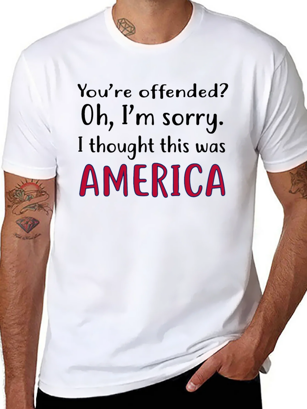 Offended? America Graphic Tee product image 7