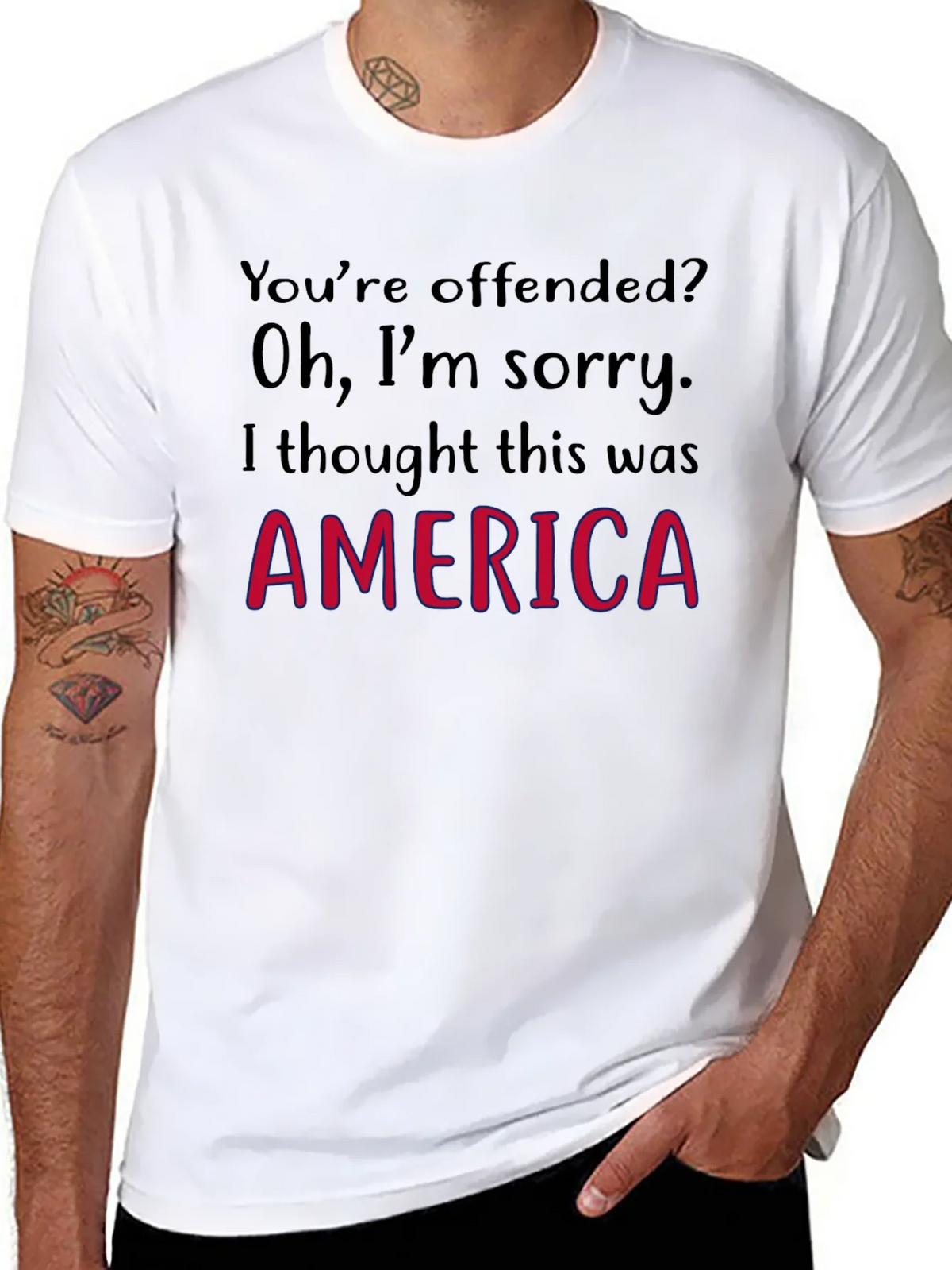 Offended? America Graphic Tee product image 7
