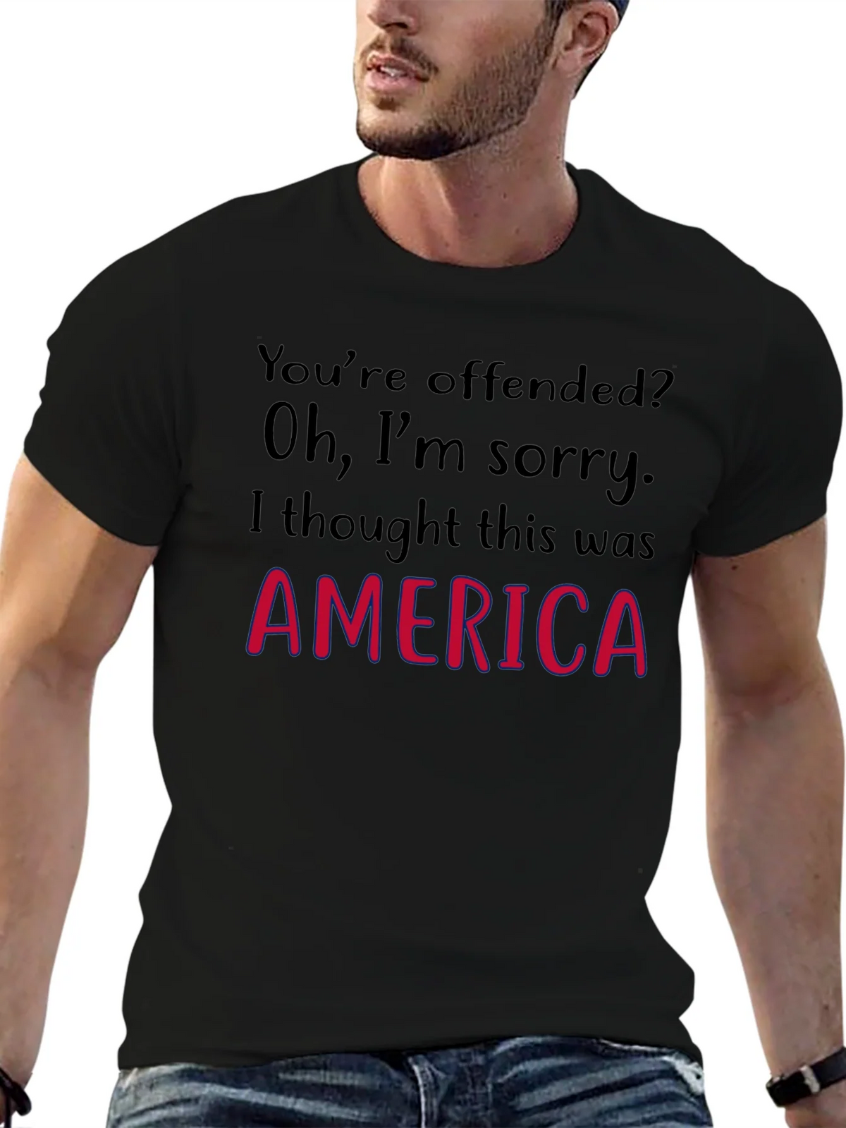Offended? America Graphic Tee product image 6