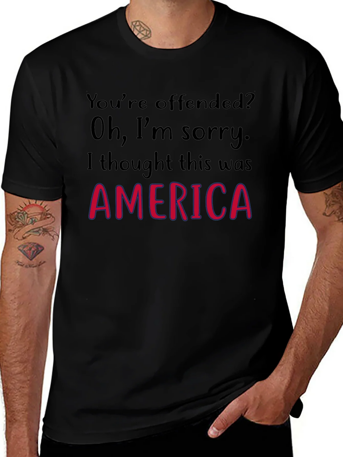 Offended? America Graphic Tee product image 1