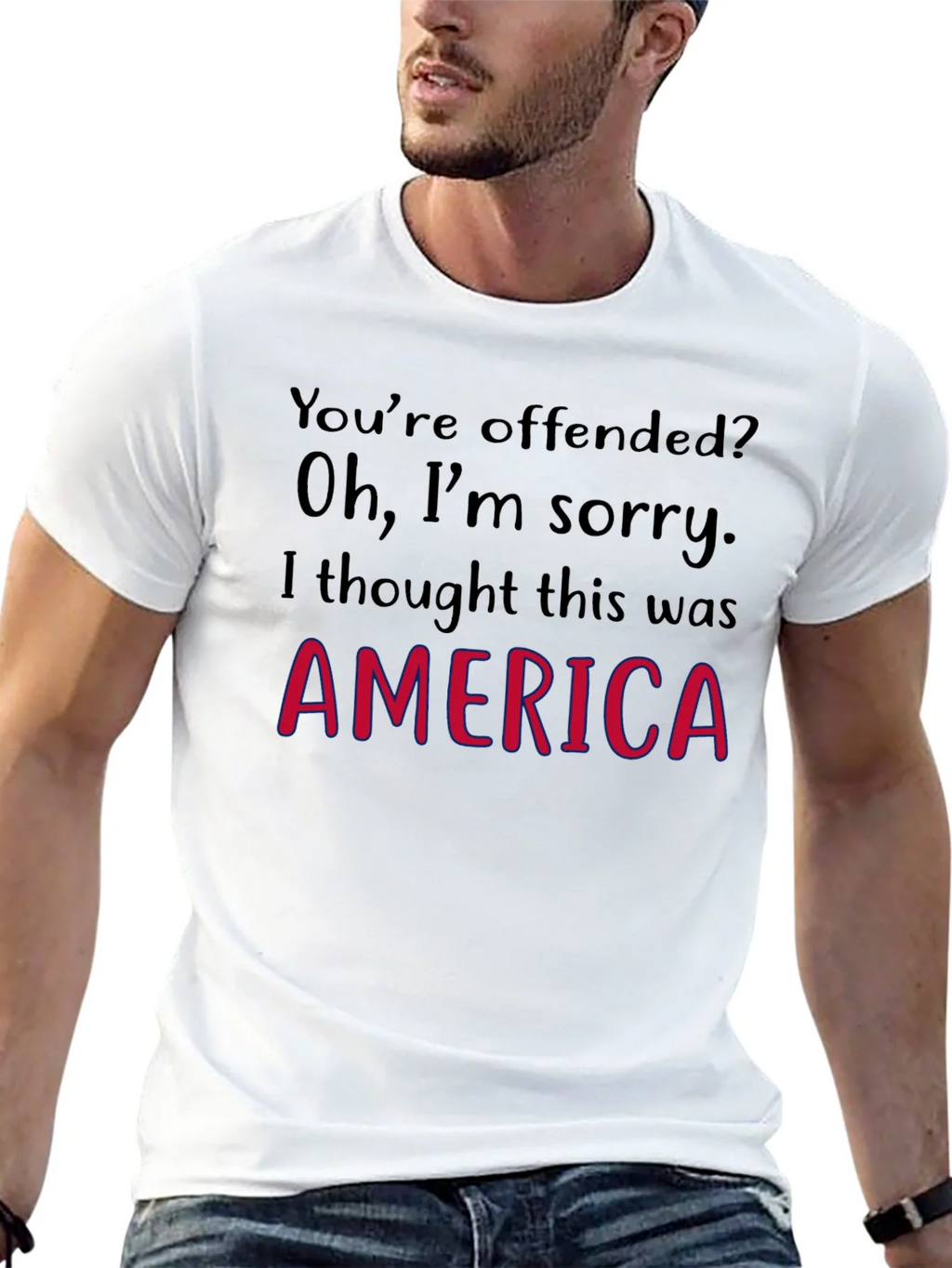 Offended? America Graphic Tee product image 12