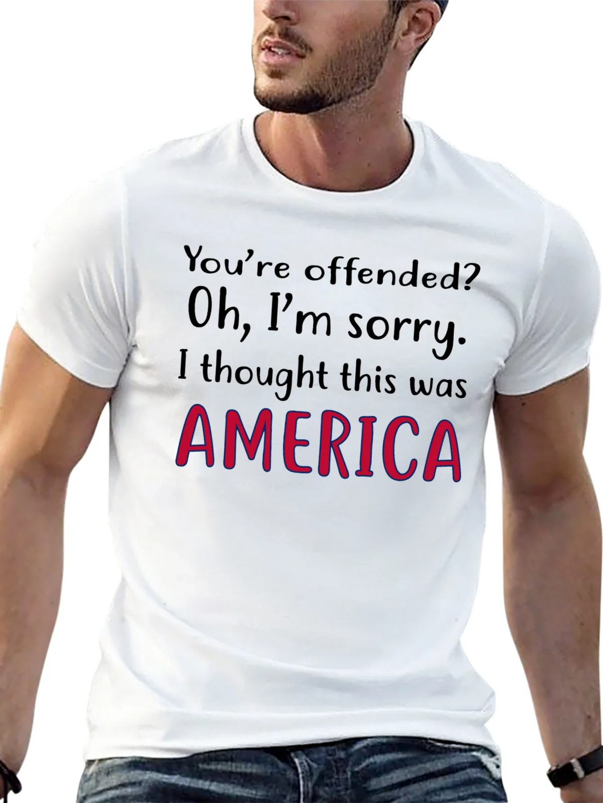 Offended? America Graphic Tee product image 12