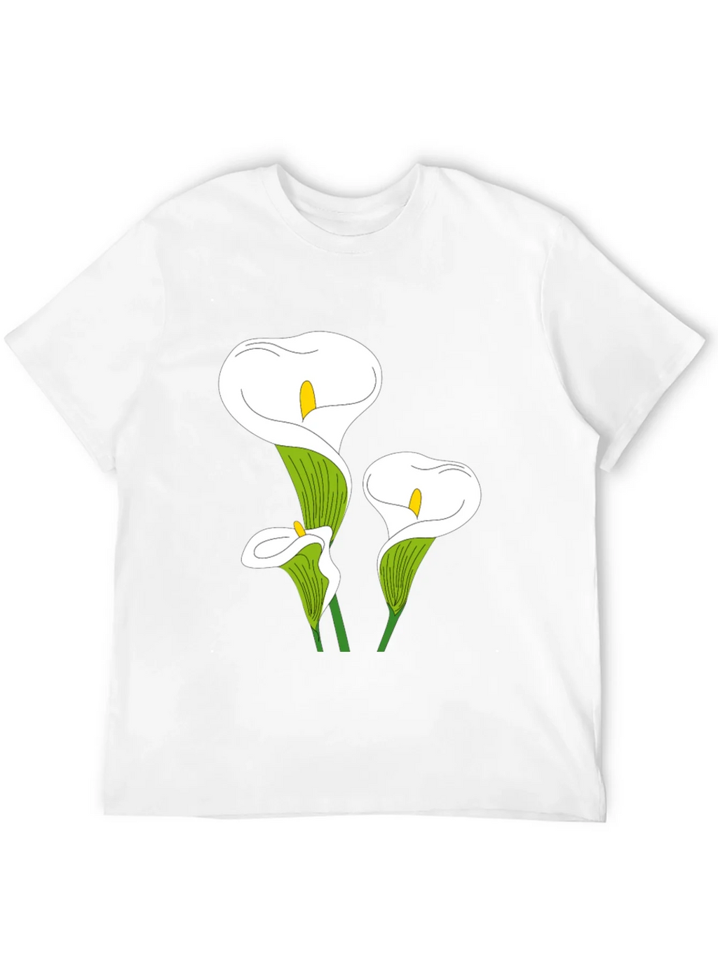 Calla Lily Graphic Tee - Black Casual T-Shirt product image 11