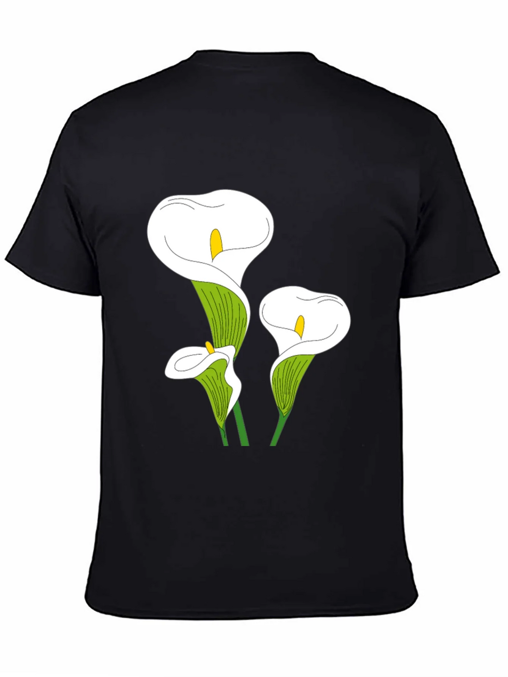 Calla Lily Graphic Tee - Black Casual T-Shirt product image 4