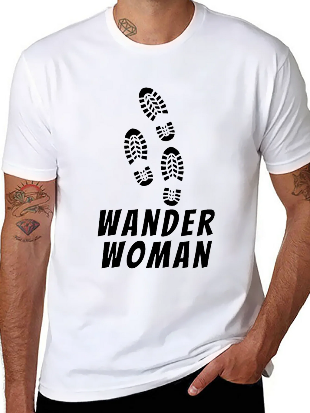 Wander Woman Graphic T-Shirt - Black product image 7