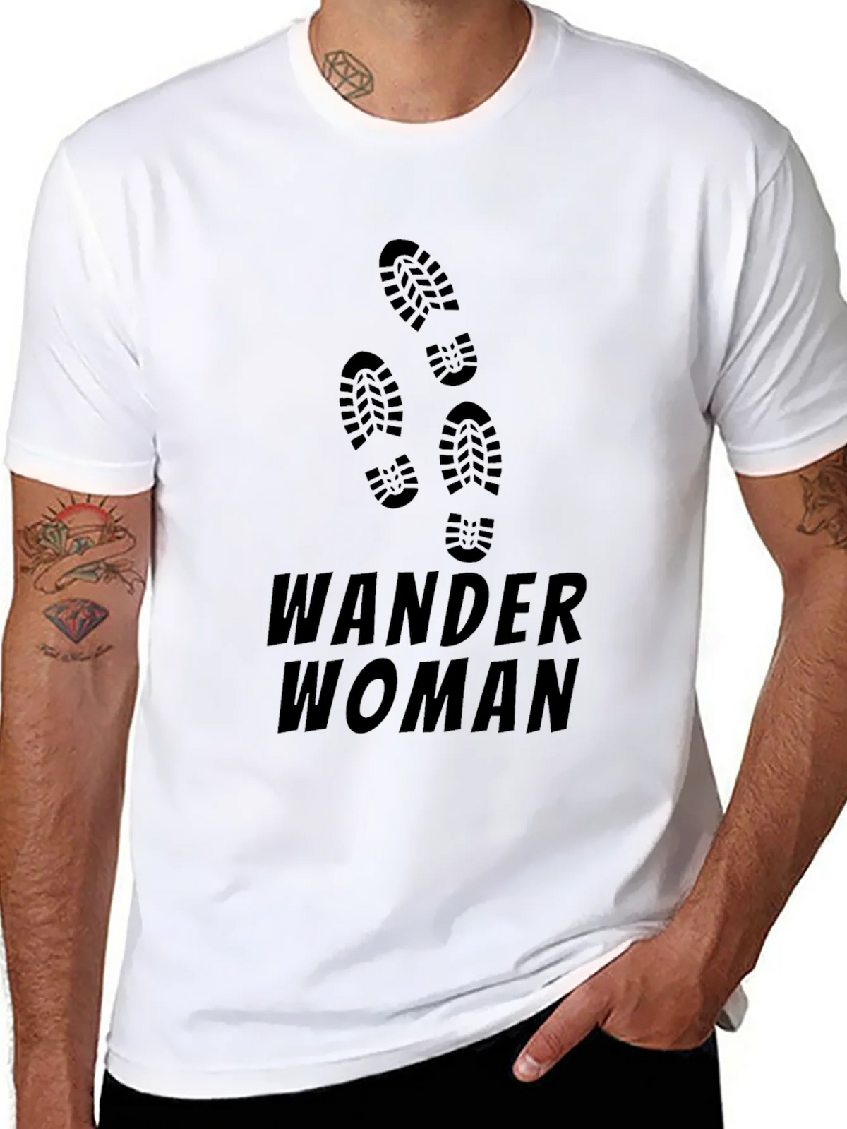 Wander Woman Graphic T-Shirt - Black product image 7