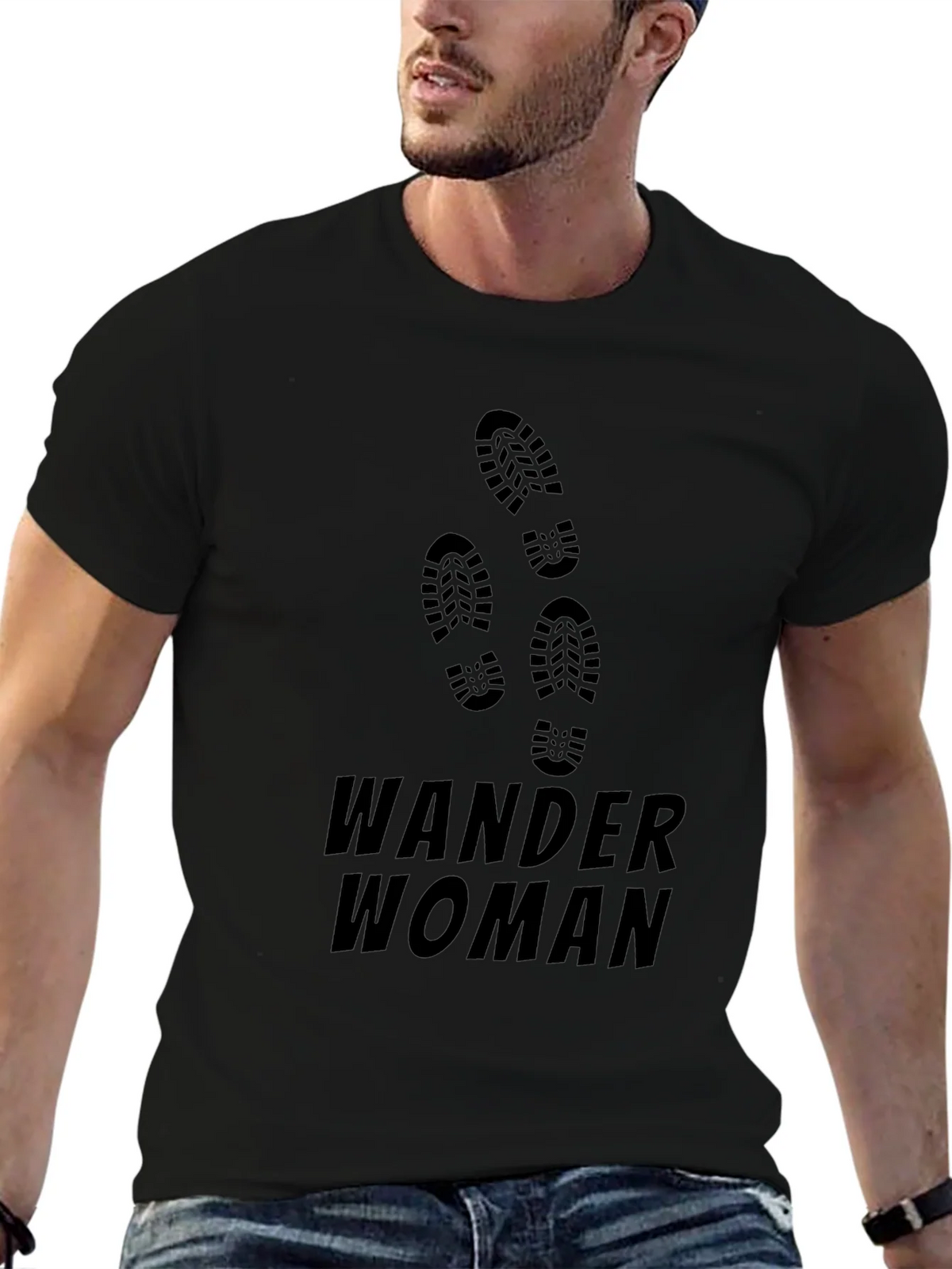 Wander Woman Graphic T-Shirt - Black product image 6
